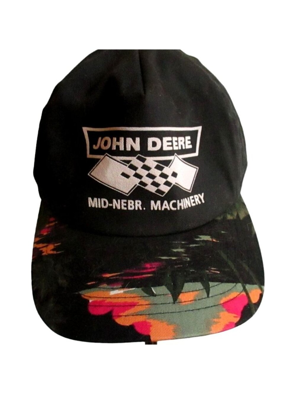 John Deere Vintage Trucker Cap Nebraska Machinery Hawaaiian Bill San Sun